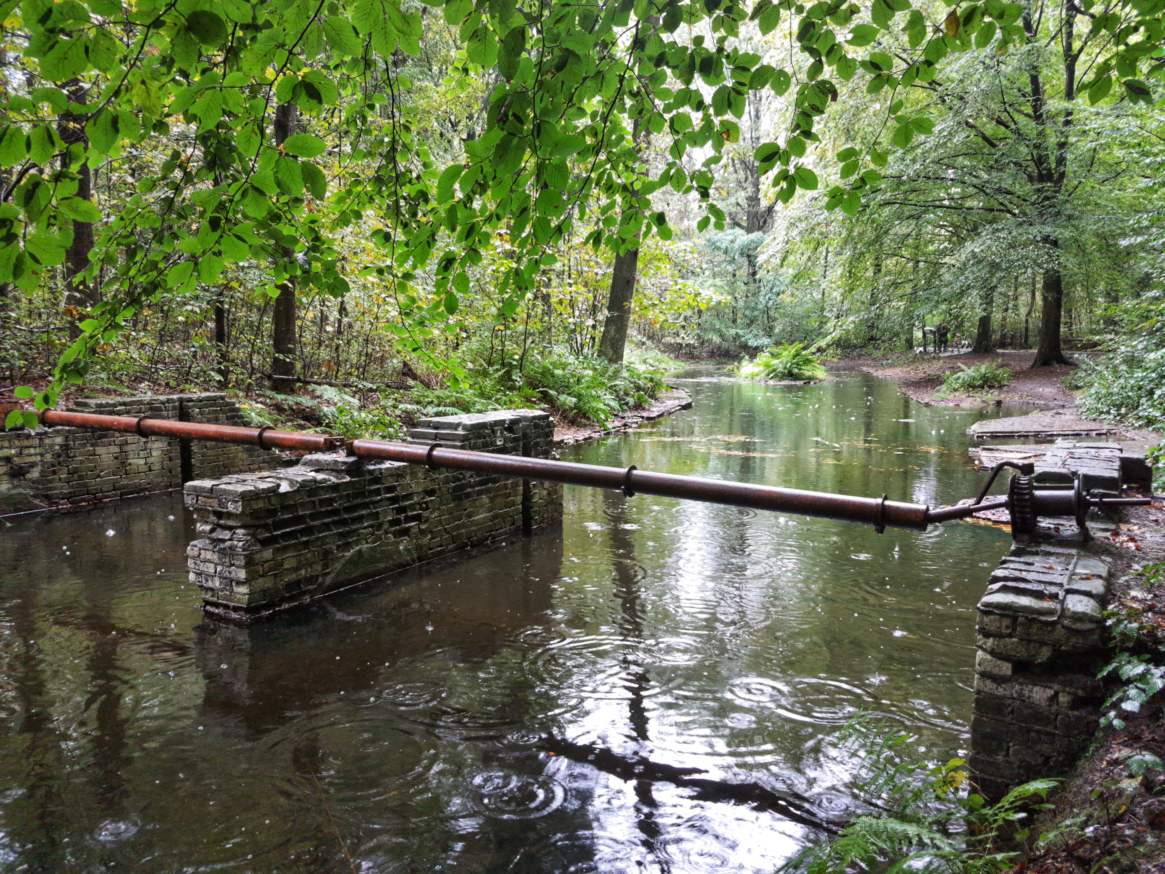 Pipe over water