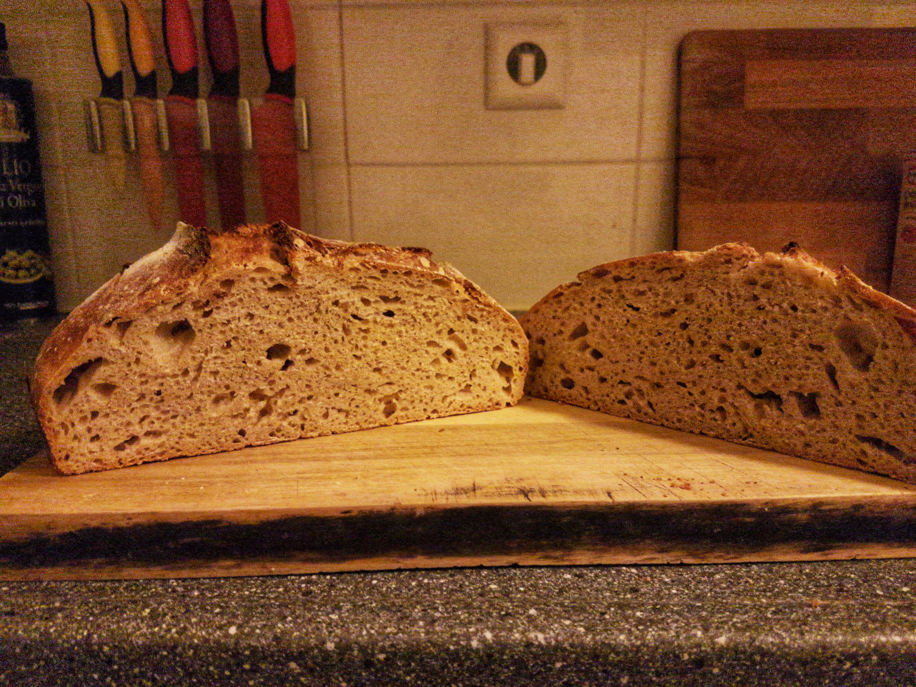 Crumb of the freshly baked bread - Mjam Mjam!