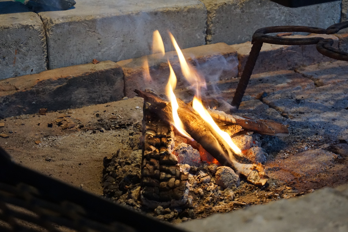 A nice fireplace warms body and soul