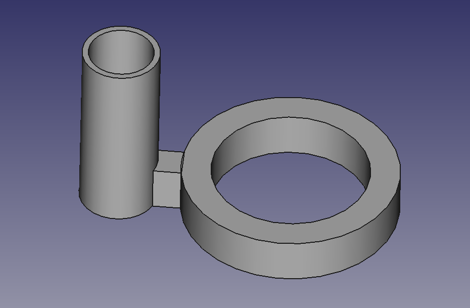 Model as seen in FreeCAD