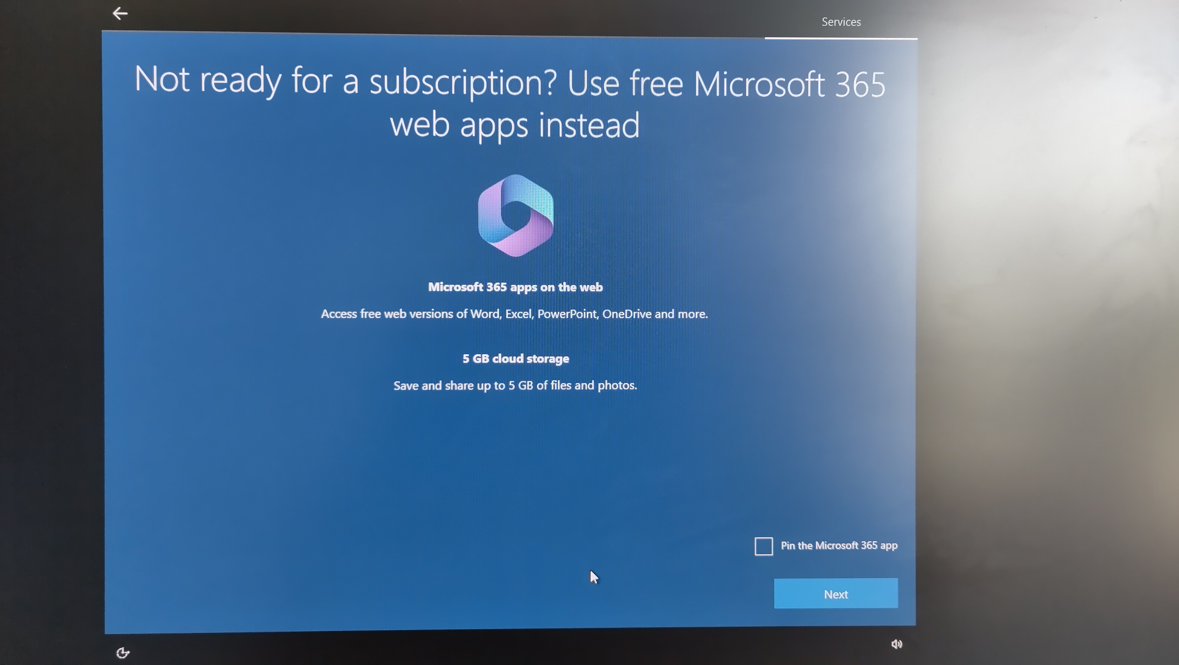 Use free Microsoft 365 web apps instead