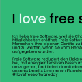 Ich liebe freie Software