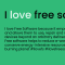 I love free Software
