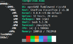 Featured image of post openSUSE Tumbleweed on a VisionFive 2 (RISC-V)
