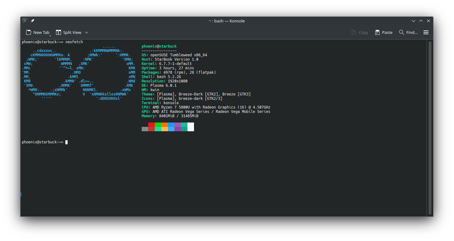 Plasma 6 lands in tumbleweed