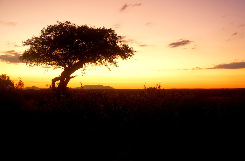 Sunset in Namibia