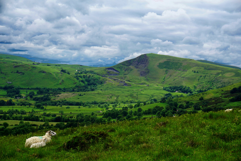 Mam Tor as seen from Lose Hill, Peak District, England